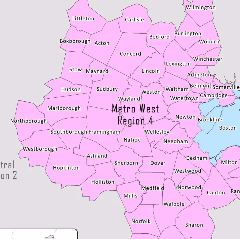 Metrowest areas we serve